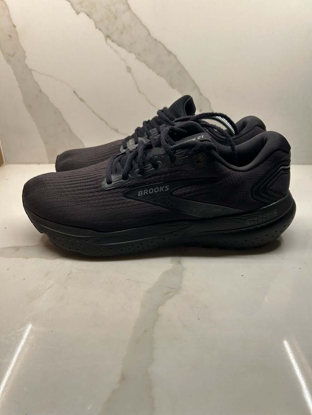 Brooks Glycerin 21 Black Black Ebony Running Shoes (Size: 14)